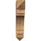Ekena Millwork Merced Arts & Crafts Rough Sawn Bracket, Western Red Cedar, 4"W x 20"D x 20"H BKT04X20X20MRC03RWR - alternate 2